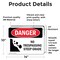 Signmission No Trespassing Steep Grade Danger Sign, Vinyl Decal, 14in W x 10in L, 2PK OS-2PACK-DS-D-1014-L-1785 - alternate 2